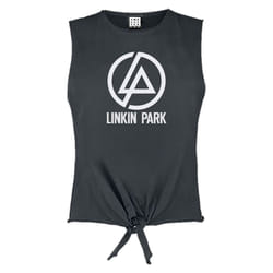 Amplified Womens/Ladies Circle Logo Linkin Park Tank Top - S, Charcoal