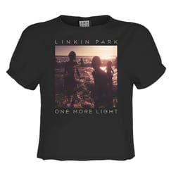 Amplified Womens/Ladies One More Light Linkin Park Crop Top - XS, Charcoal