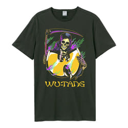 Amplified Unisex Adult Grim Reaper Wu-Tang Clan T-Shirt - XS, Charcoal