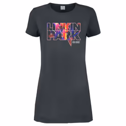 Amplified Womens/Ladies New Divide Linkin Park T-Shirt Dress - S, Charcoal