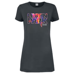 Amplified Womens/Ladies New Divide Linkin Park T-Shirt Dress - S, Charcoal