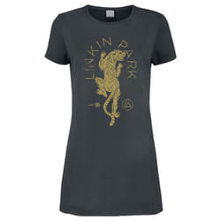 Amplified Womens/Ladies Tiger Linkin Park T-Shirt Dress - XXL, Charcoal