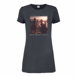 Amplified Womens/Ladies One More Light Linkin Park T-Shirt Dress - S, Charcoal