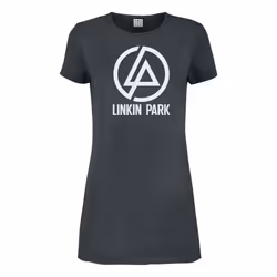 Amplified Womens/Ladies Circle Logo Linkin Park T-Shirt Dress - XL, Charcoal