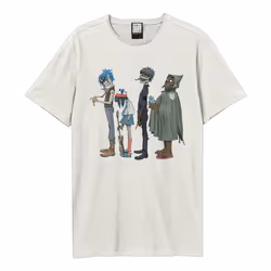 Amplified Unisex Adult Standing Group Shot Gorilla T-Shirt - XS, Vintage White