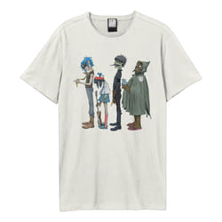 Amplified Unisex Adult Standing Group Shot Gorilla T-Shirt - XS, Vintage White