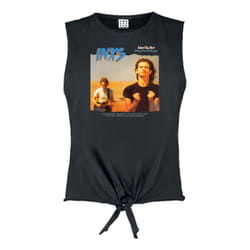 Amplified Womens/Ladies Kiss The Dirt INXS Sleeveless Top - M, Charcoal