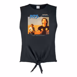 Amplified Womens/Ladies Kiss The Dirt INXS Sleeveless Top - L, Charcoal