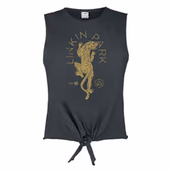 Amplified Womens/Ladies Tiger Linkin Park Sleeveless Top - XL, Charcoal