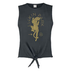 Amplified Womens/Ladies Tiger Linkin Park Sleeveless Top - XL, Charcoal