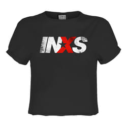Amplified Womens/Ladies INXS Logo Crop Top - XS, Charcoal