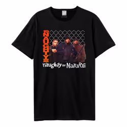 Amplified Unisex Adult 19 Naughty 3 Naughty By Nature T-Shirt - XS, Black
