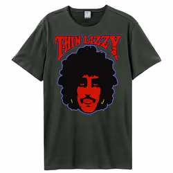 Amplified Unisex Adult Philo Thin Lizzy T-Shirt - XS, Charcoal