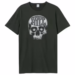 Amplified Unisex Adult Kind Skull Cypress Hill T-Shirt - XS, Charcoal
