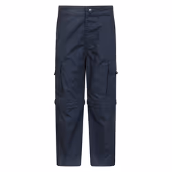 Mountain Warehouse Childrens/Kids Zip-Off Active Trousers - 9-10 Years, Navy