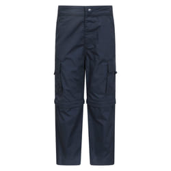 Mountain Warehouse Childrens/Kids Zip-Off Active Trousers - 9-10 Years, Navy