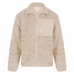 Front Row Unisex Adult Sherpa Recycled Fleece Jacket - XS, Natural