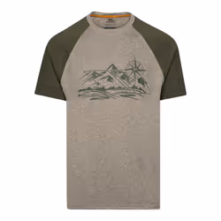 Trespass Mens Fullmer Mountain T-Shirt - M, Marshland Marl