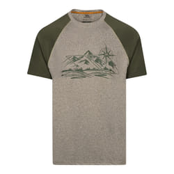 Trespass Mens Fullmer Mountain T-Shirt - M, Marshland Marl