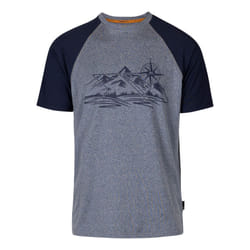 Trespass Mens Fullmer Mountain T-Shirt - XS, Navy Marl