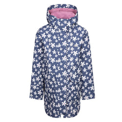 Trespass Girls Primdrop Waterproof Hooded Raincoat - 9-10 Years, Blue Tone