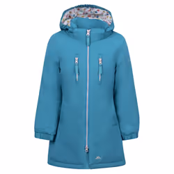 Trespass Girls Marybank Raincoat - 7-8 Years, Light Teal