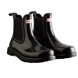 Hunter Womens/Ladies Commando Gloss Chelsea Boots - 3 UK, Black