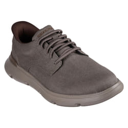 Skechers Mens Garza Clive Slip-In Trainers - 9 UK, Dark Taupe