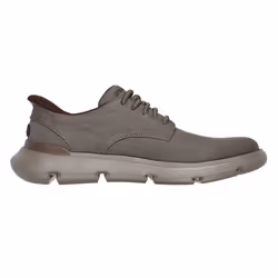 Skechers Mens Garza Clive Slip-In Trainers - 10 UK, Dark Taupe