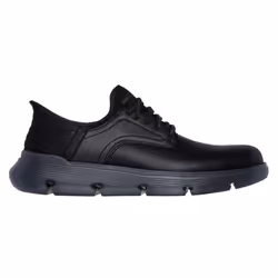 Skechers Mens Garza Duran Leather Trainers - 10 UK, Black