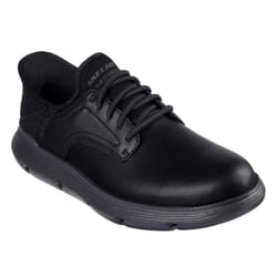 Skechers Mens Garza Duran Leather Trainers - 12 UK, Black