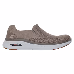 Skechers Mens Arch Fit Crosser Locke Trainers - 6 UK, Taupe