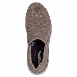 Skechers Mens Arch Fit Crosser Locke Trainers - 6 UK, Taupe