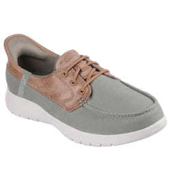 Skechers Womens/Ladies On The Go Flex Palmilla Boat Shoes - 7 UK, Olive