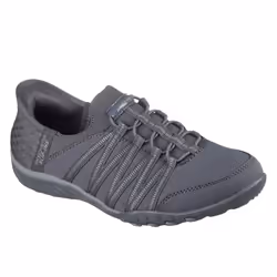 Skechers Womens/Ladies Breathe Easy Roll With Me Trainers - 8 UK, Charcoal