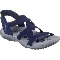 Skechers Womens/Ladies Reggae Stretch Flex Slim Sandals - 7 UK, Navy