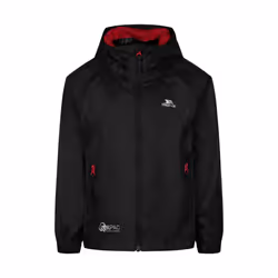 Trespass Childrens/Kids Qikpac Packaway Jacket - 3-4 Years, Black/Red