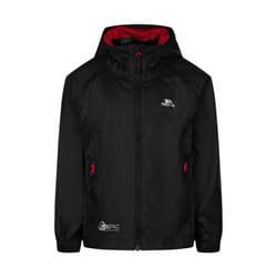 Trespass Childrens/Kids Qikpac Packaway Jacket - 3-4 Years, Black/Red