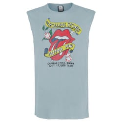 Amplified Unisex Adult Tattoo You The Rolling Stones Tank Top - XL, Strange Blue