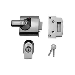 Yale Locks Bs1 Nightlatch British Standard Lock 60mm Backset Chrome Finish Visi