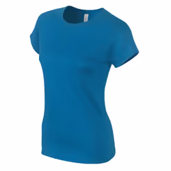 Gildan Womens/Ladies Softstyle Plain Ringspun Cotton Fitted T-Shirt - S, Antique Sapphire