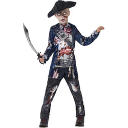 Smiffys Childrens/Kids Deluxe Jolly Rotten Pirate Costume Set - 13-14 Years, Black