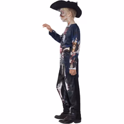 Smiffys Childrens/Kids Deluxe Jolly Rotten Pirate Costume Set - 13-14 Years, Black