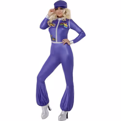 Smiffys Womens/Ladies 70s Dancing Queen Costume Set - S, Purple
