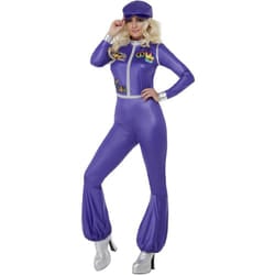 Smiffys Womens/Ladies 70s Dancing Queen Costume Set - S, Purple