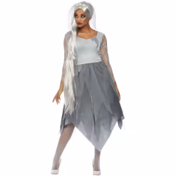 Smiffys Womens/Ladies Graveyard Bride Costume - S, Grey