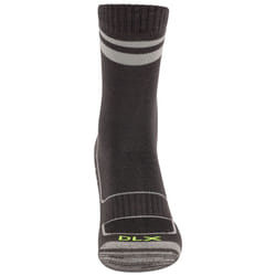 Trespass Unisex Adult Dvander Socks (Pack of 2) - 3 UK-6 UK, Black/Dark Grey