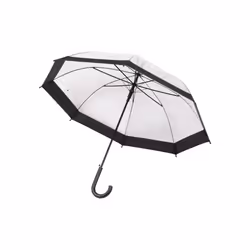 Trespass Unisex Adult Rainfall Clear POE Stick Umbrella