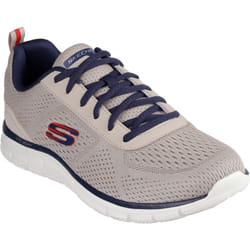 Skechers Mens Leshur Trainers - 11 UK, Taupe/Navy