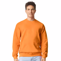 Gildan Mens Softstyle Midweight Sweatshirt - XL, Tangerine